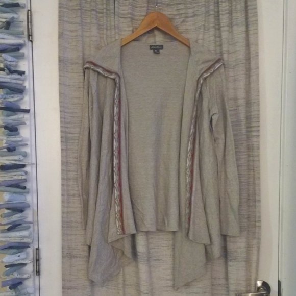 Cotton Knit Open Handkerchief Bohemian Cabincore Cardigan - Picture 3 of 8